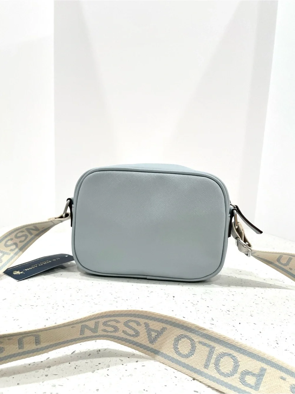 U.S. Polo Assn. Powder Blue Crossbody Messenger Bag NWT